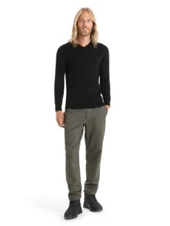 Icebreaker Wollen Trui "Shearer" Zwart -Gstar Kleding Winkel icebreaker wollen trui shearer zwart 4