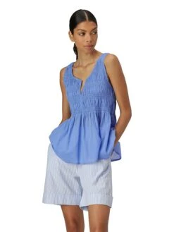 ILSE JACOBSEN Top "Voile" Blauw -Gstar Kleding Winkel ilse jacobsen top voile blauw 2