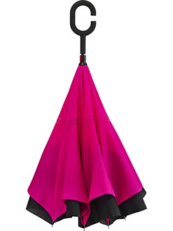Inside-out-paraplu Roze/zwart - Ø 107 Cm -Gstar Kleding Winkel impliva inside out paraplu roze zwart o 107 cm 2