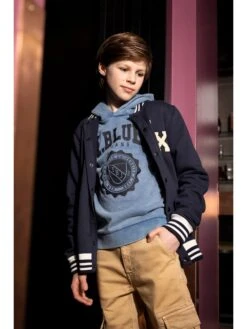 Hoodie "College" Blauw -Gstar Kleding Winkel indian blue jeans hoodie college blauw 2