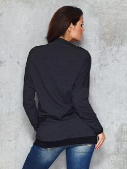 Sweatshirt Antraciet/zwart -Gstar Kleding Winkel infinite you sweatshirt antraciet zwart 1