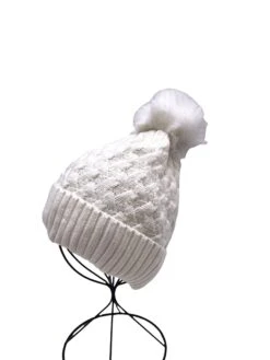 Muts Met Aandeel Wol Wit -Gstar Kleding Winkel inka brand muts met aandeel wol wit 1