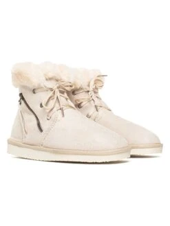 Winterboots "Celeste" Crème -Gstar Kleding Winkel island boot winterboots celeste creme 4