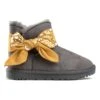 Winterboots "Winny" Donkergrijs/geel -Gstar Kleding Winkel island boot winterboots winny donkergrijs geel