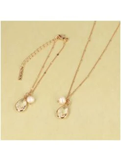 Vergulde Ketting Met Swarovski-kristal - (L)44 Cm -Gstar Kleding Winkel ivy vergulde ketting met swarovski kristal l 44 cm 3