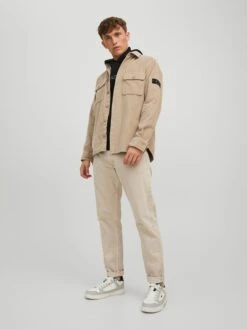 Jack & Jones Corduroyblouse "Darren" Beige -Gstar Kleding Winkel jack and jones corduroyblouse darren beige 2