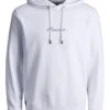Jack & Jones Hoodie "Blabooster" Wit -Gstar Kleding Winkel jack and jones hoodie blabooster wit