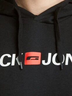 Jack & Jones Hoodie "Corp" Zwart -Gstar Kleding Winkel jack and jones hoodie corp zwart 4