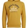 Jack & Jones Junior Hoodie "Logo" Geel -Gstar Kleding Winkel jack and jones junior hoodie logo geel