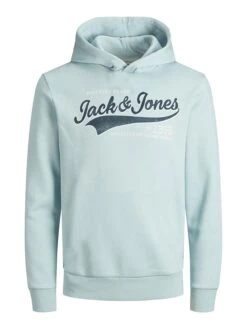 Jack & Jones Junior Hoodie "Logo" Lichtblauw