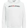 Jack & Jones Junior Hoodie "Logo" Wit -Gstar Kleding Winkel jack and jones junior hoodie logo wit