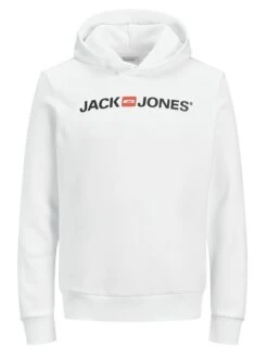 Jack & Jones Junior Hoodie "Logo" Wit