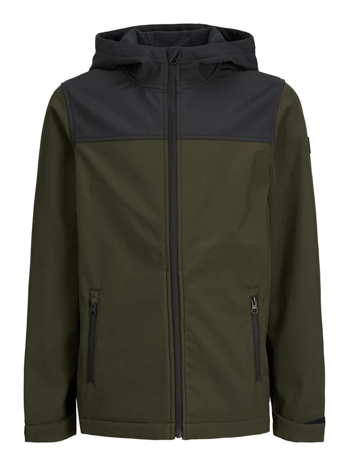 Jack & Jones Junior Softshelljas "Marvin" Kaki 3 Jack & Jones Junior Softshelljas "Marvin" Kaki