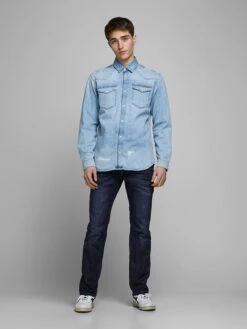 Jack & Jones Spijkerbroek "Clark" - Regular Fit - Donkerblauw -Gstar Kleding Winkel jack and jones spijkerbroek clark regular fit donkerblauw 2