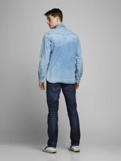 Jack & Jones Spijkerbroek "Clark" - Regular Fit - Donkerblauw -Gstar Kleding Winkel jack and jones spijkerbroek clark regular fit donkerblauw 3