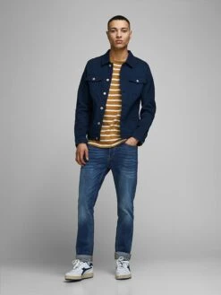 Jack & Jones Spijkerbroek "Tim" - Slim Fit - Donkerblauw -Gstar Kleding Winkel jack and jones spijkerbroek tim slim fit donkerblauw 3