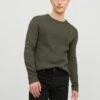 Jack & Jones Trui "Pannel" Groen -Gstar Kleding Winkel jack and jones trui pannel groen