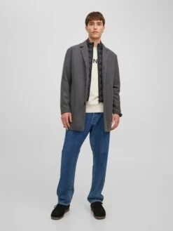 Jack & Jones Tussenmantel "Tommy" Grijs -Gstar Kleding Winkel jack and jones tussenmantel tommy grijs 1