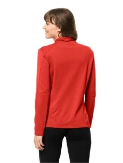 Jack Wolfskin Fleece Trui "Kolbenberg" Rood -Gstar Kleding Winkel jack wolfskin fleece trui kolbenberg rood 1