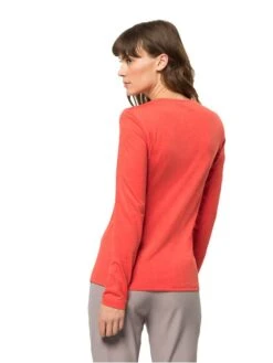 Jack Wolfskin Functioneel Shirt "Sky" Rood -Gstar Kleding Winkel jack wolfskin functioneel shirt sky rood 1