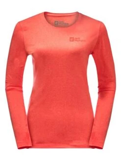 Jack Wolfskin Functioneel Shirt "Sky" Rood -Gstar Kleding Winkel jack wolfskin functioneel shirt sky rood 2