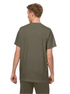 Jack Wolfskin Shirt "Essential" Kaki -Gstar Kleding Winkel jack wolfskin shirt essential kaki 2