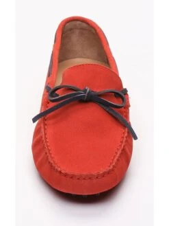 Leren Mocassins Rood -Gstar Kleding Winkel john scott leren mocassins rood 1
