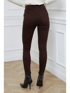 Broek "Pamela" Donkerbruin -Gstar Kleding Winkel josefine broek pamela donkerbruin 2