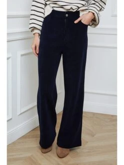 Corduroybroek "Celine" Donkerblauw