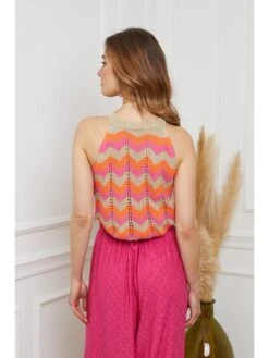 Top "Fantig" Beige/oranje/roze -Gstar Kleding Winkel josefine top fantig beige oranje roze 2