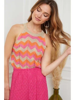 Top "Fantig" Beige/oranje/roze -Gstar Kleding Winkel josefine top fantig beige oranje roze 3