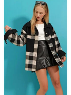 Blousejas Zwart/crème -Gstar Kleding Winkel jumeon blousejas zwart creme 1