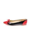 Ballerina's Zwart/rood -Gstar Kleding Winkel just bow ballerinas zwart rood