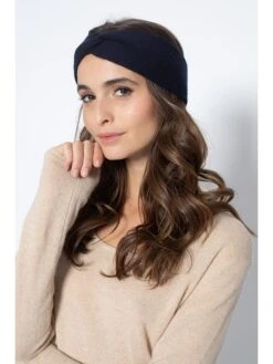 Kasjmieren Hoofdband "Namad" Donkerblauw -Gstar Kleding Winkel just cashmere kasjmieren hoofdband namad donkerblauw 2