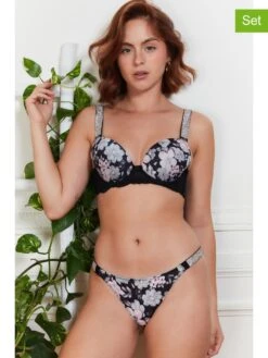 2-delige Ondergoedset "Jol" Zwart