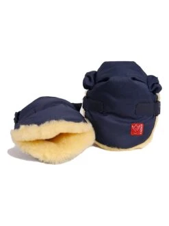 Handwarmer Met Lamsvacht "Siggy" Donkerblauw