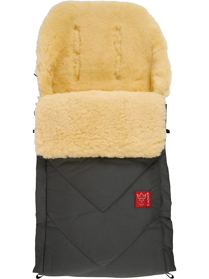 Voetenzak Met Lamsvacht "Duub" Antraciet - (L)88 X (B)47 Cm 3 Voetenzak Met Lamsvacht "Duub" Antraciet - (L)88 X (B)47 Cm