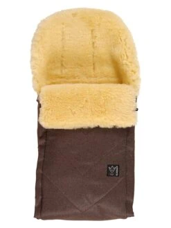 Voetenzak Met Lamsvacht "Duub" Bruin - (L)88 X (B)47 Cm