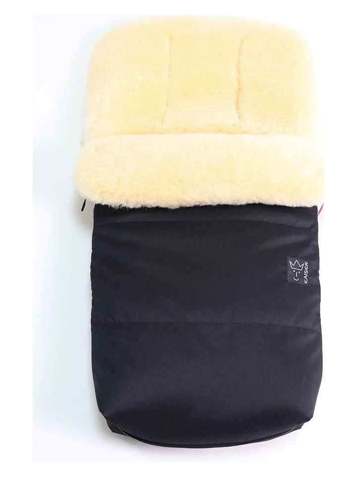 Voetenzak Met Lamsvacht "Natty" Zwart - (L)85 X (B)45 Cm 3 Voetenzak Met Lamsvacht "Natty" Zwart - (L)85 X (B)45 Cm