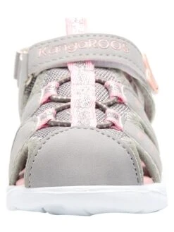 KangaRoos Enkelsandalen "K-Mini" Grijs/lichtroze -Gstar Kleding Winkel kangaroos enkelsandalen k mini grijs lichtroze 3