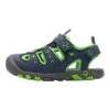 KangaRoos Enkelsandalen "K-Trek" Donkerblauw/groen -Gstar Kleding Winkel kangaroos enkelsandalen k trek donkerblauw groen