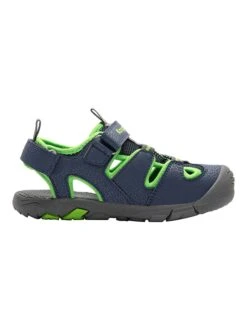 KangaRoos Enkelsandalen "K-Trek" Donkerblauw/groen -Gstar Kleding Winkel kangaroos enkelsandalen k trek donkerblauw groen 2