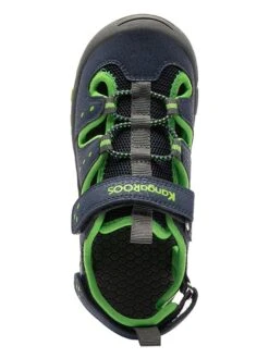 KangaRoos Enkelsandalen "K-Trek" Donkerblauw/groen -Gstar Kleding Winkel kangaroos enkelsandalen k trek donkerblauw groen 5