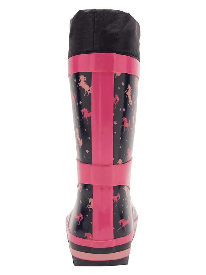 KangaRoos Rubberlaarzen Donkerblauw/roze 7 KangaRoos Rubberlaarzen Donkerblauw/roze - Afbeelding 5