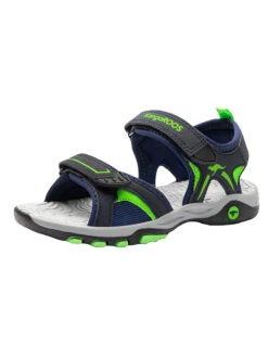 KangaRoos Sandalen "K-Mont" Donkerblauw/groen -Gstar Kleding Winkel kangaroos sandalen k mont donkerblauw groen 1