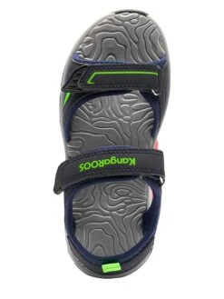 KangaRoos Sandalen "K-Mont" Donkerblauw/groen -Gstar Kleding Winkel kangaroos sandalen k mont donkerblauw groen 5