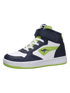 KangaRoos Sneakers "Jumbo" Donkerblauw/groen/wit -Gstar Kleding Winkel kangaroos sneakers jumbo donkerblauw groen wit 1