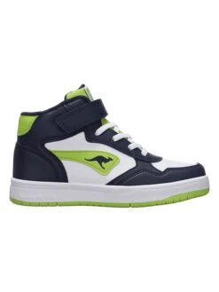 KangaRoos Sneakers "Jumbo" Donkerblauw/groen/wit -Gstar Kleding Winkel kangaroos sneakers jumbo donkerblauw groen wit 3
