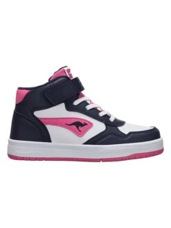 KangaRoos Sneakers "Jumbo" Donkerblauw/wit/roze -Gstar Kleding Winkel kangaroos sneakers jumbo donkerblauw wit roze 3