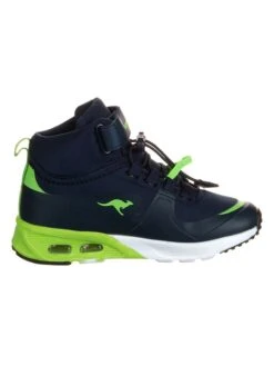 KangaRoos Sneakers "KX-Hydro-dk" Donkerblauw/limoengroen -Gstar Kleding Winkel kangaroos sneakers kx hydro dk donkerblauw limoengroen 1